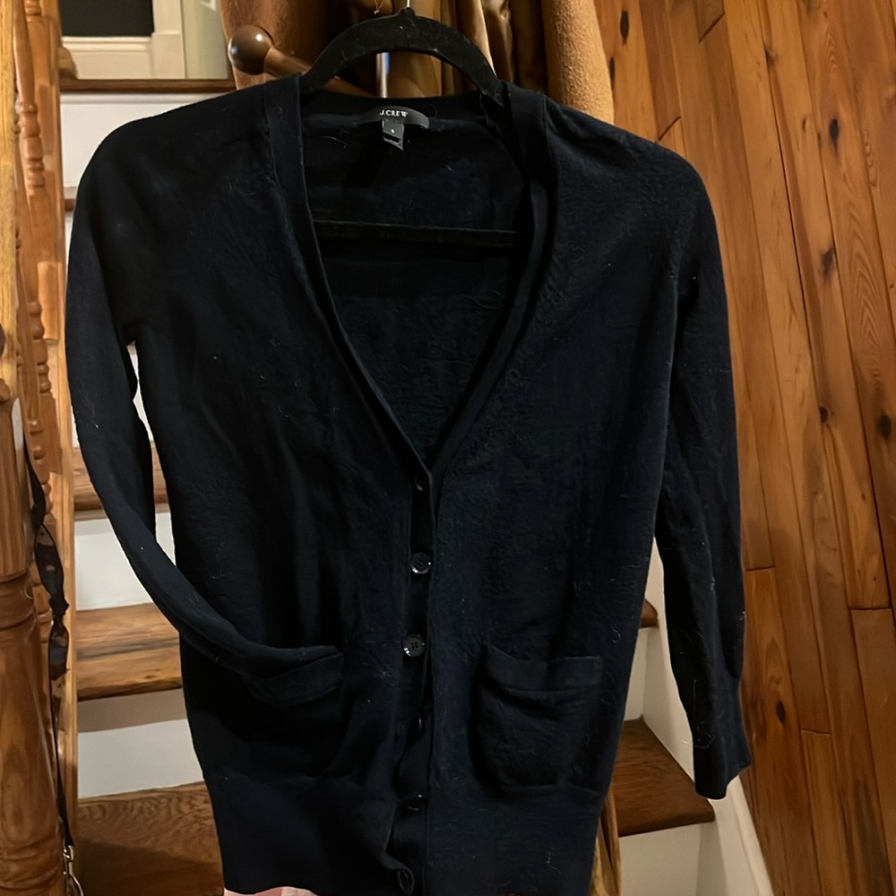 J. Crew Merino Wool Cardigan - Women | Color: Blue